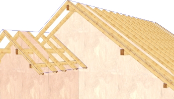 A tető alatti falak automatikus vágásbeállítása