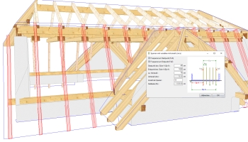 Szabad szarufák elhelyezése