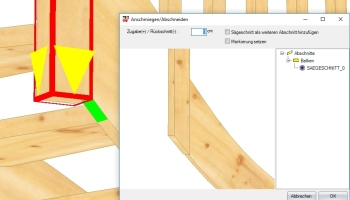 Szabályozott vágás: Egyetlen kattintással a Newel oszlop a kattintott zöld területnek megfelelően elvágódik.